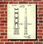 Golden Gate Bridge Patent Print Suspension Bridge Blueprint