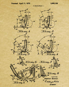 Golf Club Patent Print Golfer Wall Art Golfing Poster