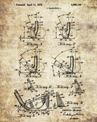 Golf Club Patent Print Golfer Wall Art Golfing Poster