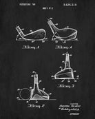 Golf Club Patent Print Golfer Wall Art Golfing Poster