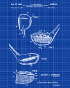 Golf Club Patent Print Golfer Wall Art Golfing Poster