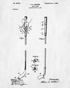 Golf Club Patent Print Golfer Blueprint Golfing Poster - OnTrendAndFab