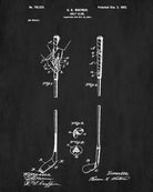 Golf Club Patent Print Golfer Blueprint Golfing Poster - OnTrendAndFab