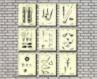 Golf Patent Prints Set 9 Golfing Posters Golfer Gift
