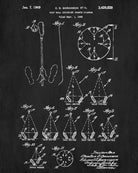 Golf Patent Print Golfing Blueprint Golfer Poster