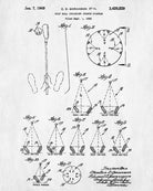 Golf Patent Print Golfing Blueprint Golfer Poster
