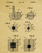 Golf Ball Patent Print Golfer Wall Art Golfing Poster