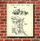 Grader Patent Print Construction Equipment Poster