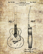 Musical Instrument Patent Print