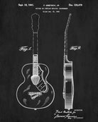 Musical Instrument Patent Print