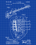 Musical Instrument Patent Print