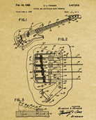 Musical Instrument Patent Print