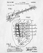 Musical Instrument Patent Print
