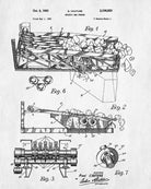 Rock Plant Grizzly Bars Patent Print Gold Rush Mining Poster