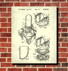Gun Mount Patent Print Gun Turret Blueprint Navy Poster