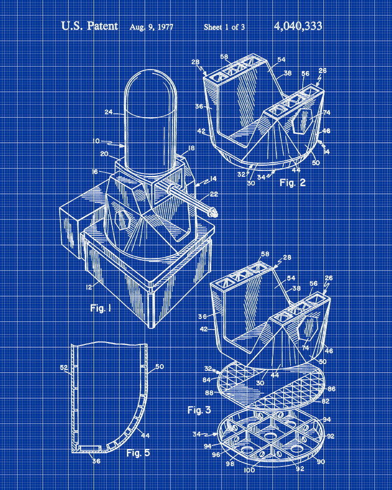 Gun Mount Patent Print Gun Turret Blueprint Navy Poster