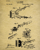 Hairdressing Patent Print Barber Clippers Art Poster - OnTrendAndFab