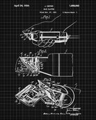 Barbershop Patent Print Hair Clippers Wall Art Poster - OnTrendAndFab