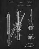 Hair Curler Marcel Iron Patent Print Salon Poster Hairdressing Blueprint