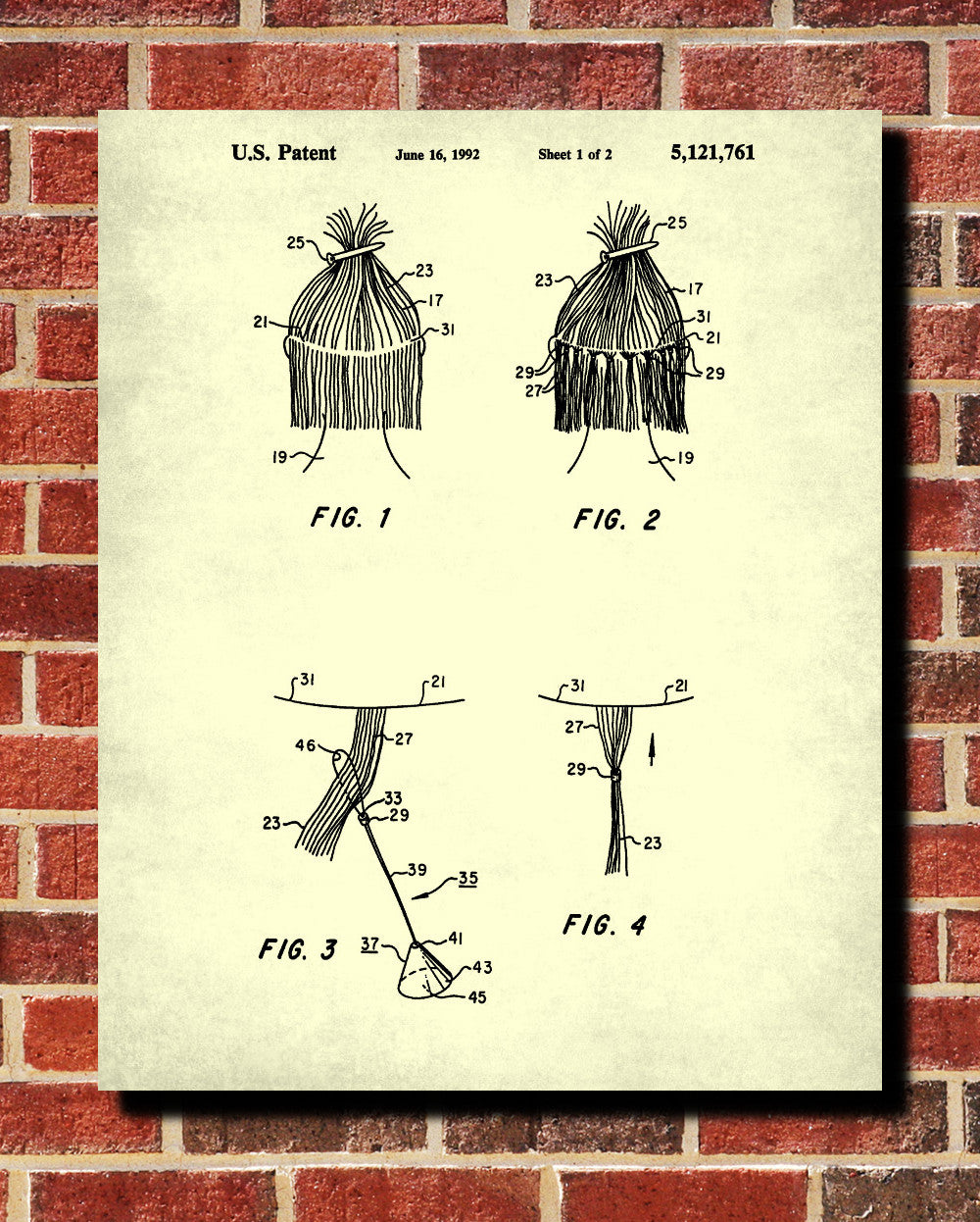 Hair Extensions Patent Print Hairdressing Blueprint Salon Poster - OnTrendAndFab