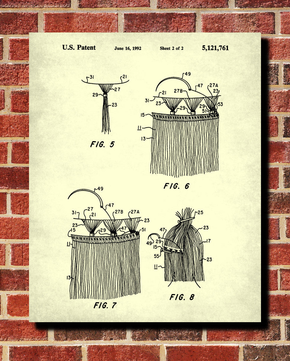 Hair Extensions Patent Print Salon Poster Hairdressing Blueprint - OnTrendAndFab