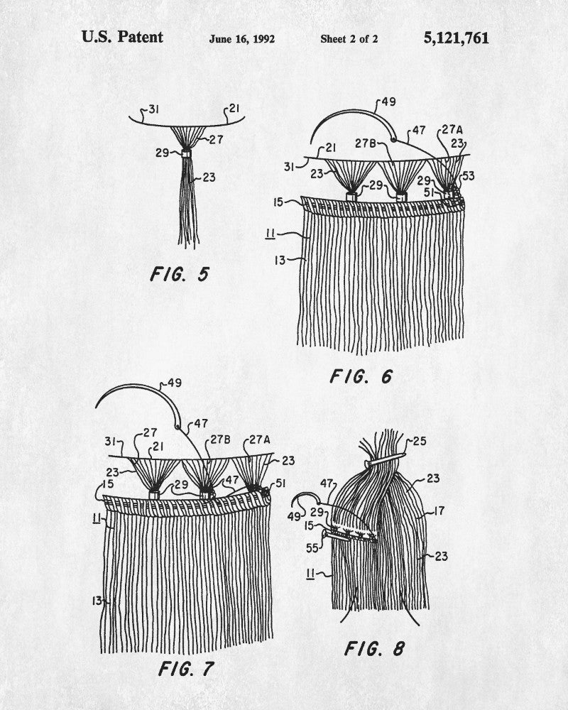 Hair Extensions Patent Print Salon Poster Hairdressing Blueprint - OnTrendAndFab