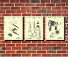 Hair Salon Decor, Hairdressing, Hairdresser Gift Patent Print Set 3G