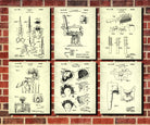 Hair Salon Wall Art Hairdresser, Hairdressing Print Set 6D