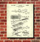 Hair Thinning Scissors Patent Print Hairdressing Wall Art Barber Poster