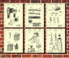 Hairdressing Patent Prints Set 6 Hair Salon Art Posters - OnTrendAndFab