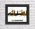 Hamburg City Skyline Print Wall Art Poster Germany - OnTrendAndFab