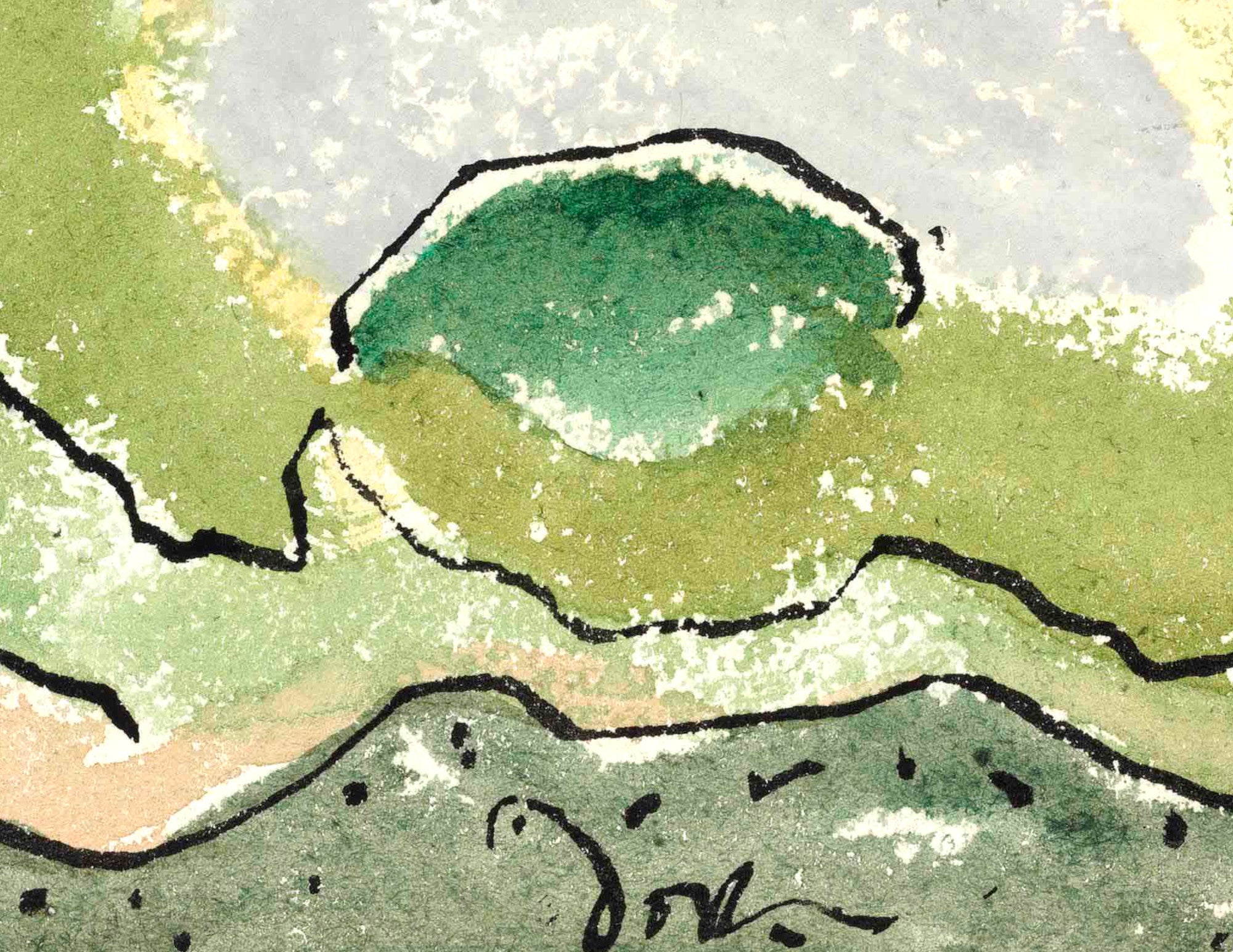 Arthur Dove Fine Art Print, Happy Clam Shell