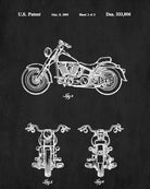 Harley Davidson Patent Print Motorcycle Poster Biker Blueprint - OnTrendAndFab