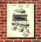 Harmonica Patent Print Musical Instrument Wall Art Music Poster