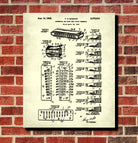 Harmonica Poster Musical Instrument Wall Art Music Patent Print