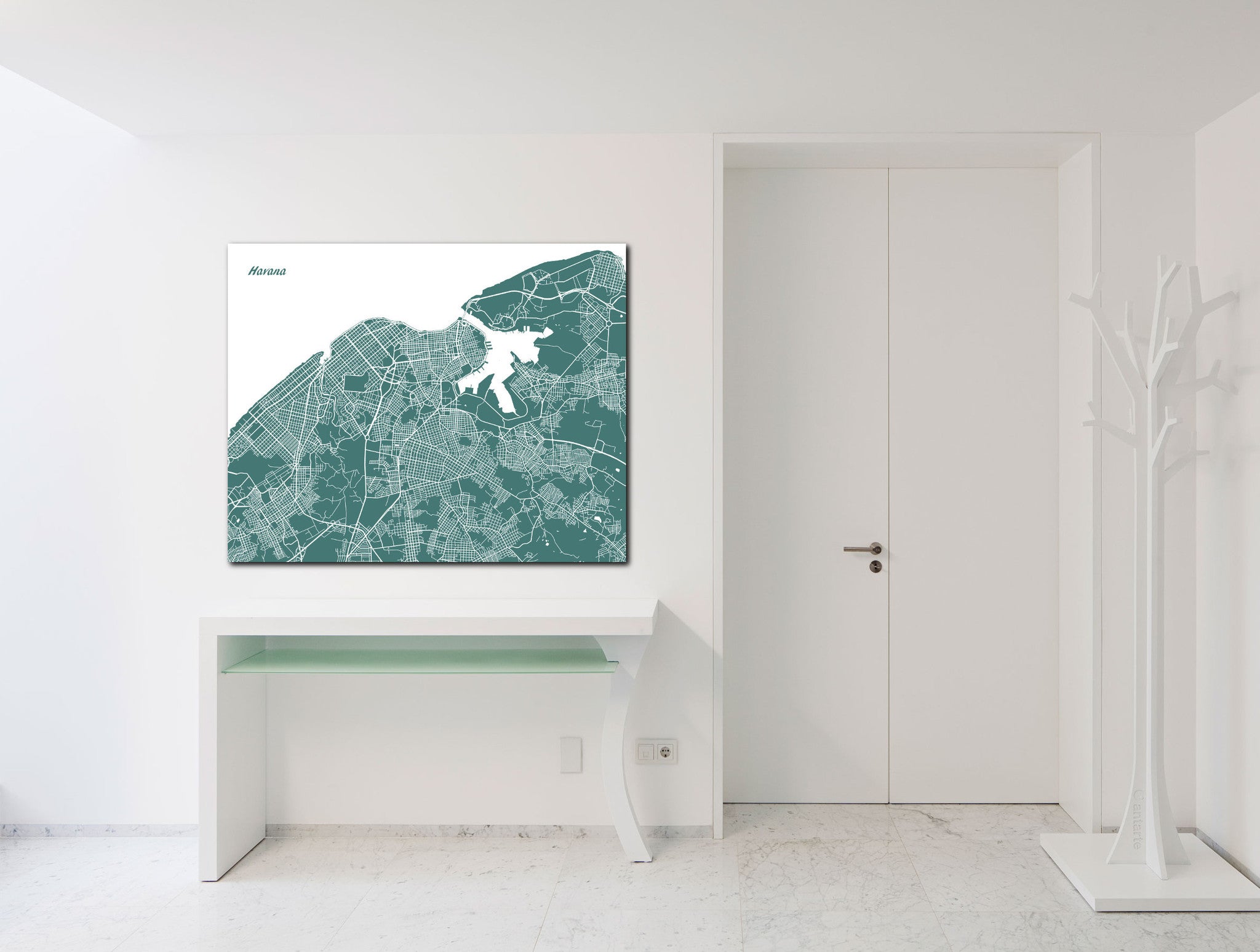 Havana City Street Map Print Custom Wall Map - OnTrendAndFab