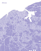 Havana City Street Map Print Custom Wall Map - OnTrendAndFab