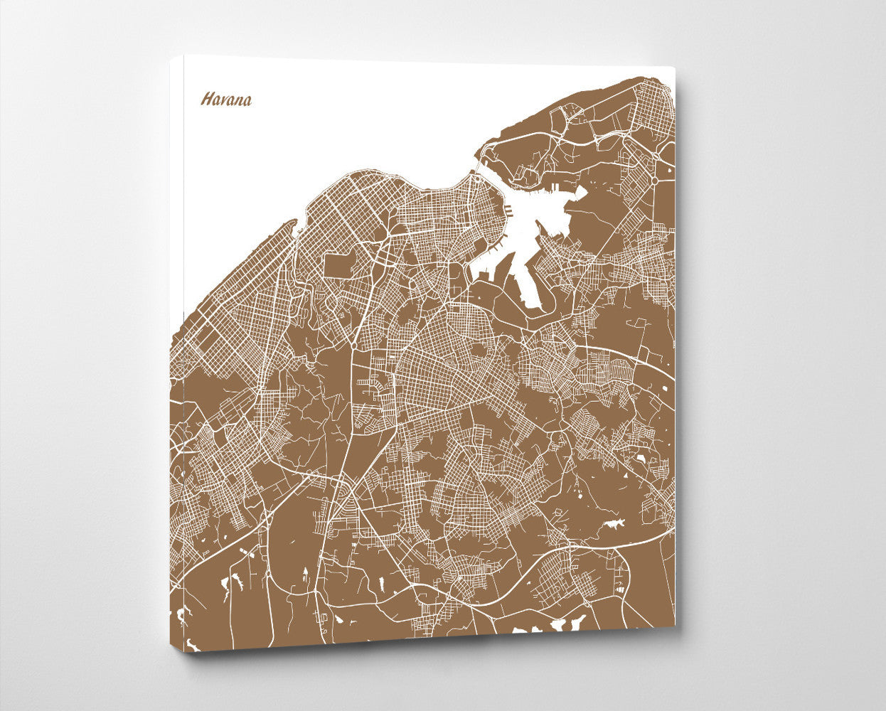 Havana, Cuba City Street Map Print Custom Wall Map