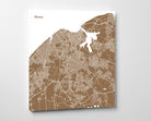 Havana, Cuba City Street Map Print Custom Wall Map