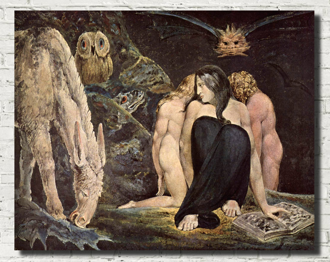 William Blake Fine Art Print, Hecate, Goddess of Magic