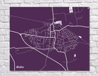 Hedon City Street Map Print Modern Art Poster Home Decor 7196L