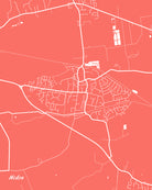 Hedon City Street Map Print Modern Art Poster Home Decor 7176