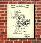 Helicopter Rotor Patent Print Pilot Blueprint Flying Poster