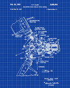 Helicopter Rotor Patent Print Pilot Blueprint Flying Poster