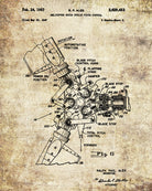 Helicopter Rotor Patent Print Pilot Blueprint Flying Poster