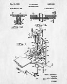 Helicopter Rotor Patent Print Pilot Blueprint Flying Poster