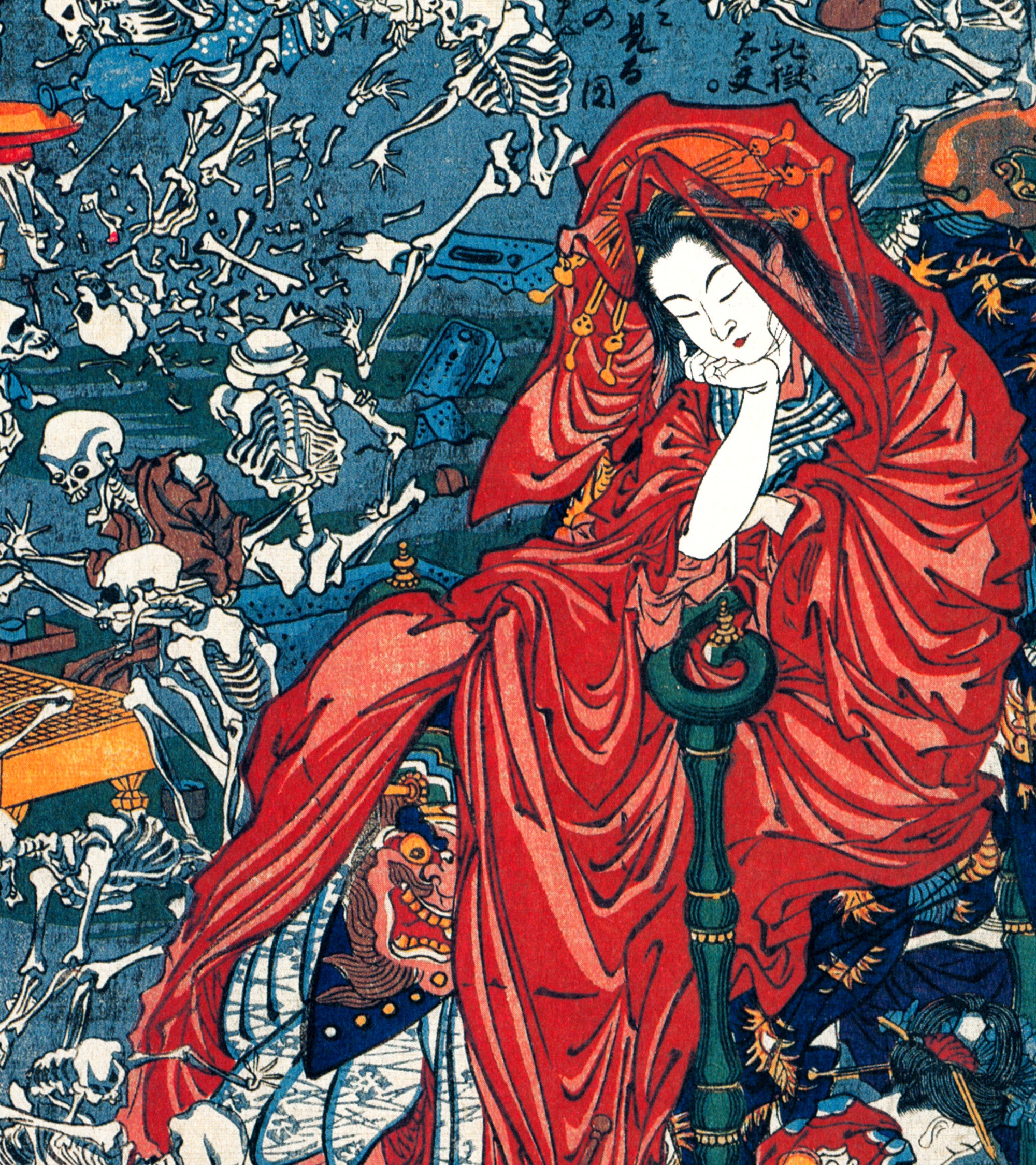 Kawanabe Kyōsai, Japanese Art, Jigoku Dayu (Hell Courtesan)