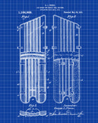 Hockey Leg Guard Patent Print Sports Wall Art