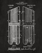 Hockey Leg Guard Patent Print Sports Wall Art