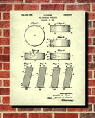 Hockey Puck Patent Print Sports Blueprint Man Cave Poster - OnTrendAndFab